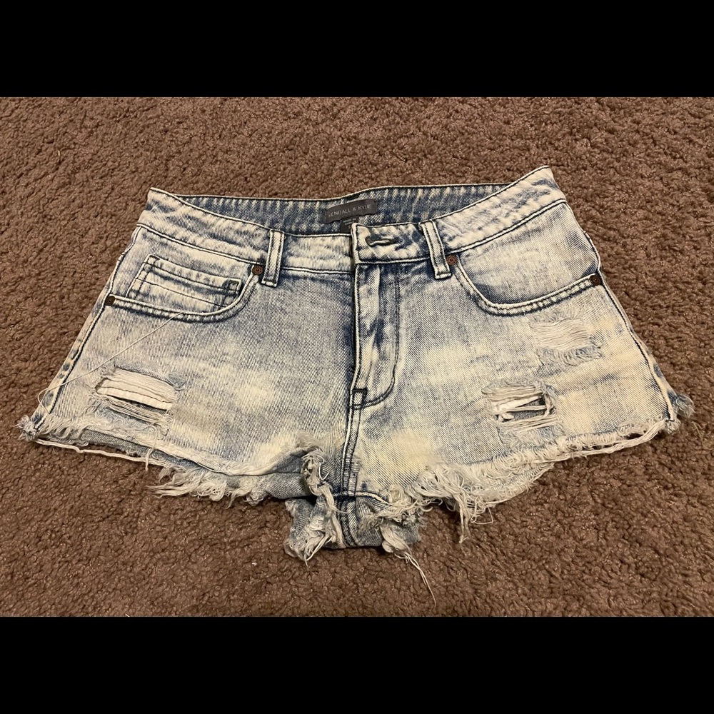 Kendall & Kylie High Waisted Denim Shorts